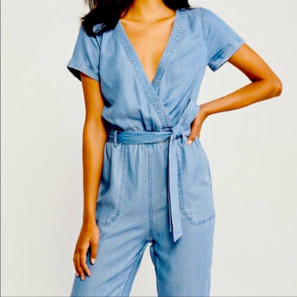 Abercrombie XS Denim Jumpsuit